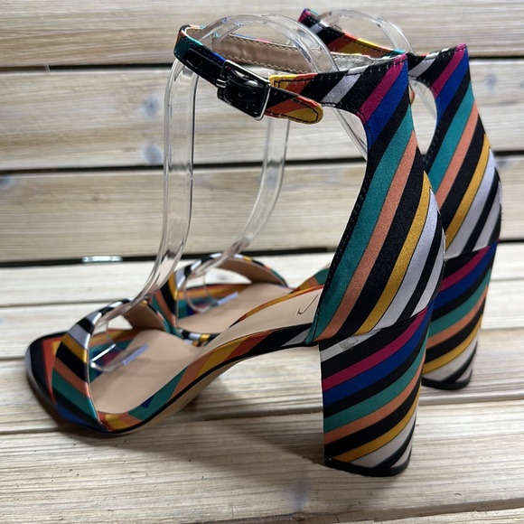 INC Kivah Multi Color Block Heel Sandals Size 8M - Picture 12 of 12